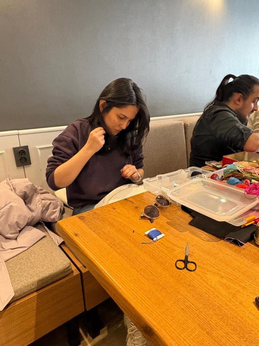 Kanaviçe Atölyesi etkinliğinden fotoğraf (13/18).
